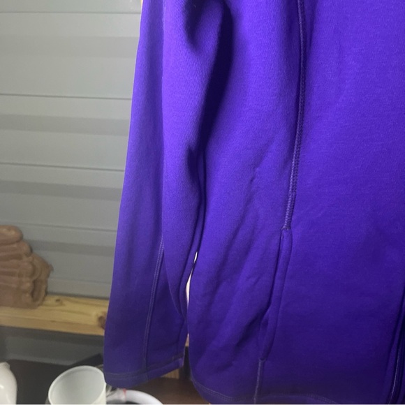 Studio 2 Women’s Long Sleeve Zip Up Shirt Size M Brand New Purple With Pockets - Picture 4 of 7